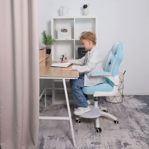 Кресло поворотное ELEN, ткань, (синий)