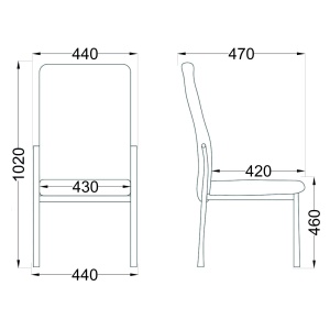 Стул Denver, капучино, экокожа