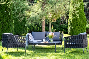 "Диего" лаунж-зона 4-местная плетеная из роупа (веревки)