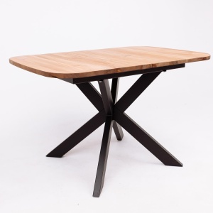 Стол раздвижной Вейв Лайт, 120(160)*80, дуб натуральный, массив