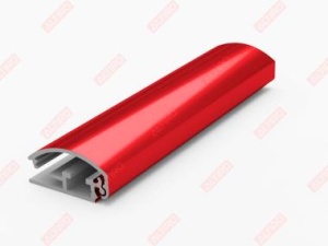 Профиль Клик ПК-25 крашенный красный, паз 3,2 мм, длина 3,10 м