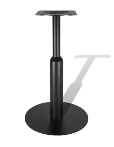 Подстолье с переменным сечением стойки, черное, стальное, для столешниц из дерева, артикул 4601