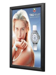 Световая панель Клик односторонняя настенная А4, матовый черный