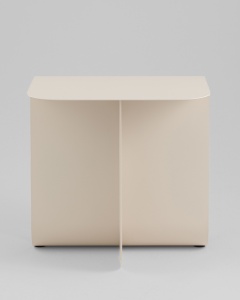 Журнальный столик Laure металл светло-серый