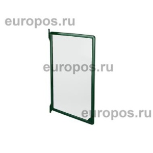 Рамка пластиковая для перекидной системы INFOFRAME-A4 , цвет зеленый