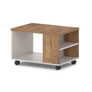 Стол журнальный на колесных опорах T-310 Лавана - Lavana цвет Таксония медовая и Бежевый песок