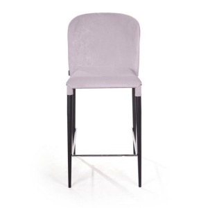 Стул полубарный Albert в шортиках платиново серый