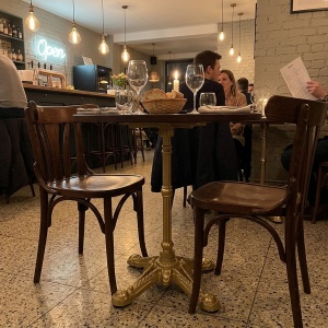Подстолье Bistrot золотого цвета, классическое, чугунное, для кафе и баров, модель 3063 (Gold)