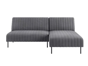 Баккара диван-кровать с шезлонгом, без подлокотников, бархат 03