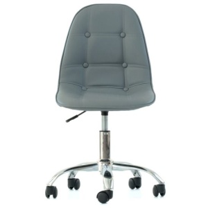 Стул Pulsante Roll экокожа серая PU стул мастера на колесах