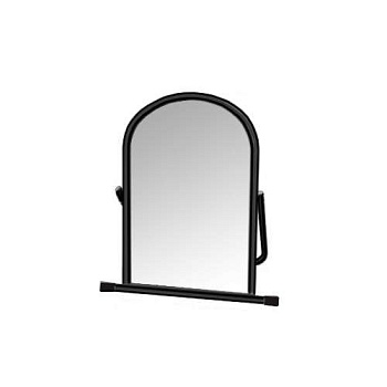 5МSО-02(чёрный муар) Зеркало примерочное напольное для обуви, 500Lх500Hx300Dмм, зеркальн. полотно 50