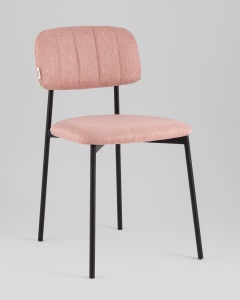 Стул Майло рогожка розовый