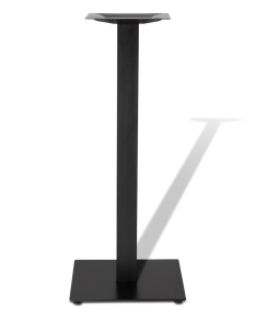 Опора для стола металлическая квадратная 110 см, черная, для кафе, модель 4005H барное