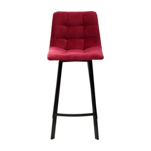 Стул полубарный Chilli-QB Square винный/ черный каркас