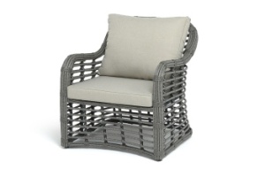 "Ницца" кресло из искусственного ротанга, цвет серыйцвет Серый
