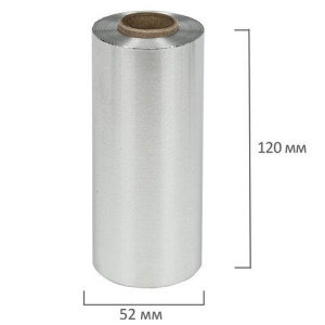 Фольга для косметологии 100 м. х 12 см., 16 микрон, ЧИСТОВЬЕ, ш/к 03552, 600-188