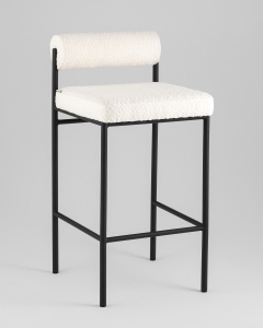 Стул полубарный Балла букле молочный