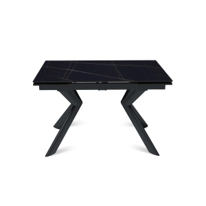 Стол раскладной Bridge (120+30+30), керамика матовая Black Gold