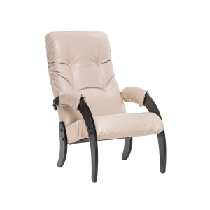 Кресло для отдыха Модель 61 Венге, к/з Polaris Beige цвет Венге