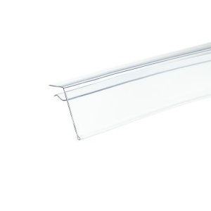 Ценникодержатель для крепления на стеклянные полки GLS39 прозрачный, 1250 мм