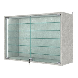 Витрина настенная №3-5АГ-П, Метрополитан Грей