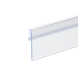 Ценникодержатель ARN60-26 прозрачный, 1235 мм, с высотой замка 26 мм