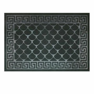 Коврик придверный 40х60 см, ЧЕРНЫЙ, грязезащитный, 430 г/м2, фактурный рисунок ЧЕШУЙКИ, ЛЮБАША, 701057 цена 316 ₽ Коврик придверный 40х60 см, ЧЕРНЫЙ, грязезащитный, 430 г/м2, фактурный рисунок ЧЕШУЙКИ, ЛЮБАША, 701057