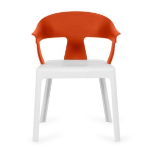 Стул Patrick, оранжевый/ белый