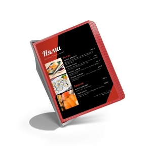 СОНАТА-03.А4.Rd Демосистема 10 панелей А4 красная настольная