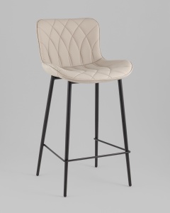 Стул полубарный Vault экокожа серый