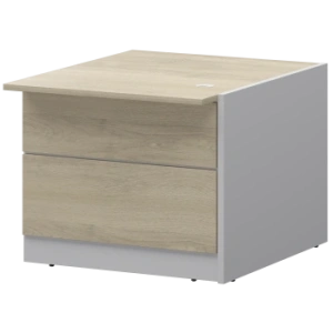 Модуль завершающий низкий левый Ресепшен Смарт СМР-11.8 Белый/Кронберг