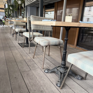 Чугунное основание стола (подстолье) для кафе и ресторанов, черное, серия Bistrot, модель 4082