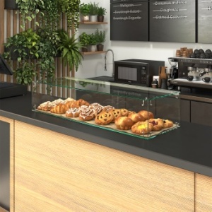 Витрина-купол "СЛАДОСТЬ" №3А для выпечки настольная с дверками на роликах