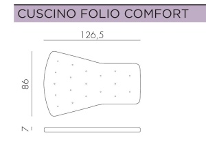 Подушка для кресла Folio бежевый