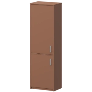 Шкаф комбинированный закрытый узкий Арго А-321/А-621 Терракота