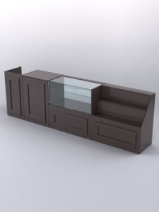 Комплект прилавков "ОРНАМЕНТ" №3, Дуб Венге