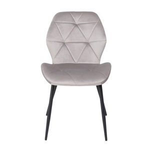 Стул CONGO NEW, светло-серый велюр G062-37/черный