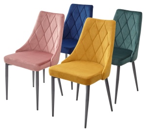 Стул NEPAL BLUVEL-78 GREEN/ серый каркас, велюр M-City