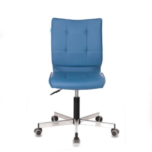 Кресло CH-330M без подлокотников, искусственная кожа синий