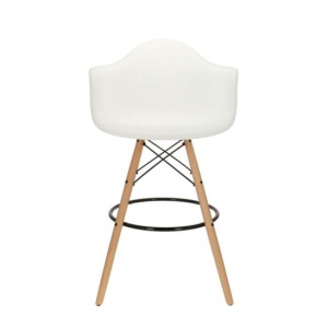 Кресло Eames DAW Барное Белое