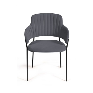 Стул Breeze, бархат серый 27