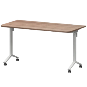 Стол мобильный складной радиусный Моби МБ22-140.70Р Темный шимо/Белый