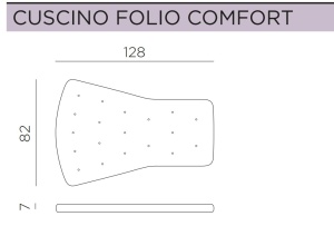 Подушка для кресла Folio серый