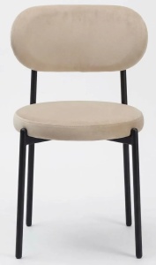 Стул ПАКО H-06 Бежевый, велюр / черный каркас