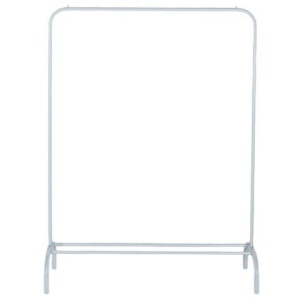 Вешалка для плечиков BOOMHOUSE (БУМХАУС) GR-001 (1500x1100x400 мм), металл, белая, 701435