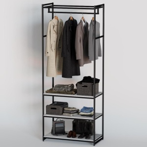 Стеллаж для одежды A2290-11-ЧБ220х90х45