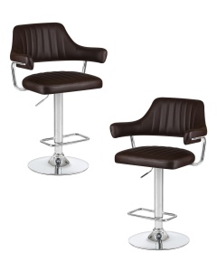 Набор 2 шт Стул барный DOBRIN CHARLY, коричневый