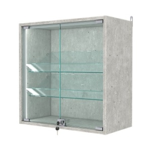 Витрина настенная №1-1АКГ-П, Метрополитан Грей