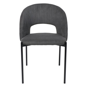 Стул ELSA, серый велюр  Fjord15/черный