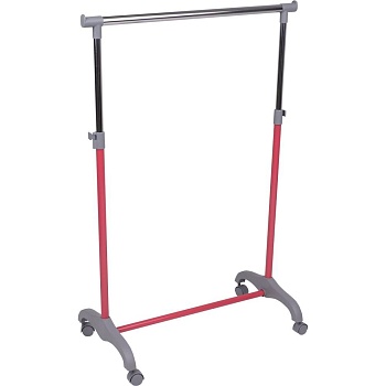 Вешалка для одежды Mix на колесах, розовый, металл